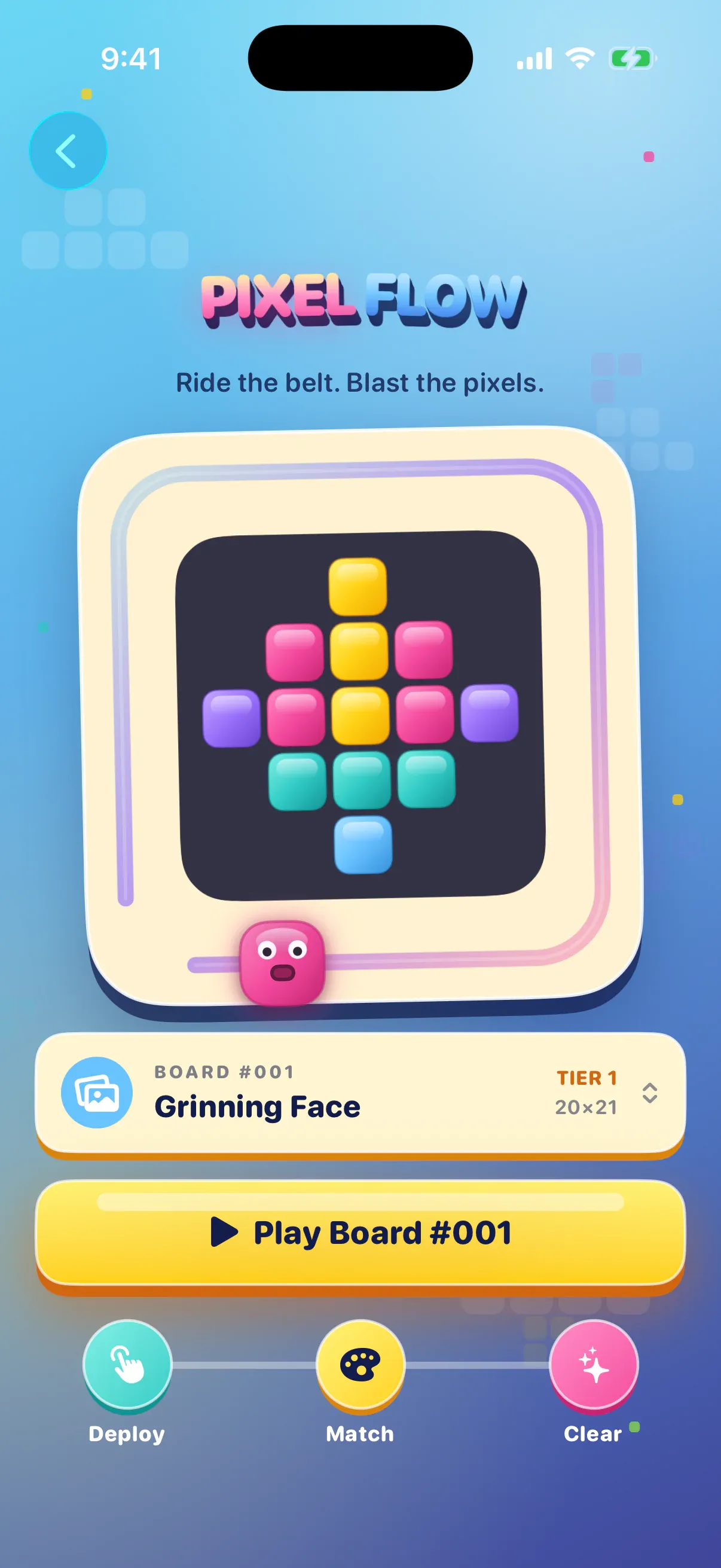 Pixel Flow home screen in the Cortex iOS app